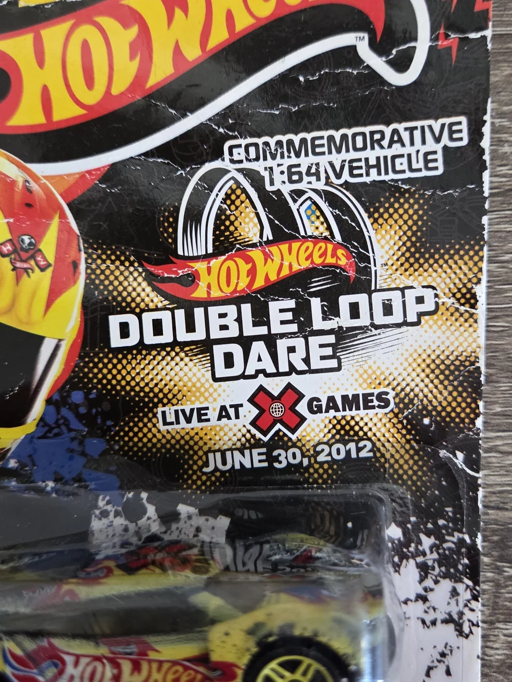 Team HOT WHEELS Rare Big Machine Rec 2012 Double Loop Dare Commemorative Car SEE